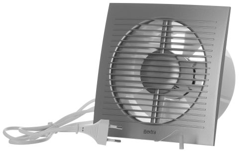 Steinberg14 Badlüfter 150mm Weiß mit Zugschnur und Stecker - Abluftventilator Ventilator zur Belüftung in Bad - Küche - gegen Feuchtigkeit